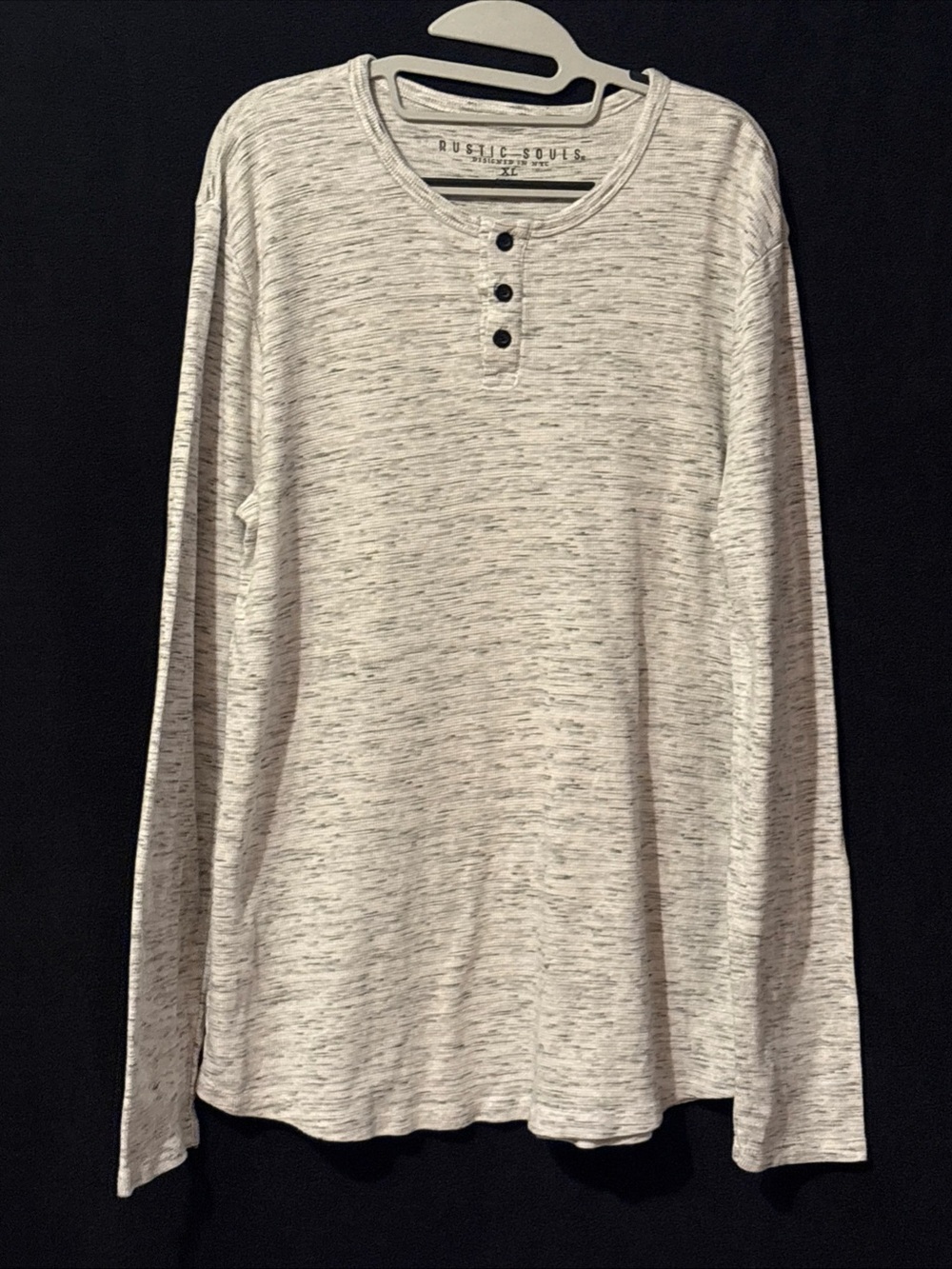 Rustic Souls Men’s Long-Sleeve Heathered Henley